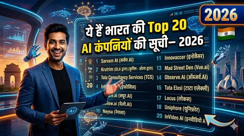 ये हैं भारत की Top 20 AI कंपनियों की सूची— 2026