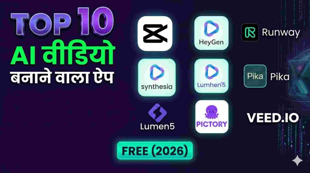 Top 10 AI Video Banane Wala App Free (2026)